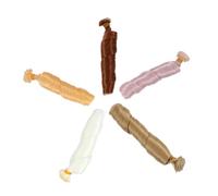 FRCOLOR 5pcs Doll Fake Hair Wigs for DIY Doll Making Handmade Accessories for Customizing Repair High Temperature Wire Vivid Lifelike Designs Easy to Wear Supply