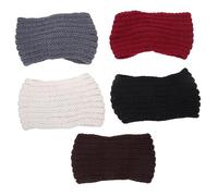 FRCOLOR 5pcs Earprotective Headgear Handmade Knitting Hair Bands Wide Hair Bands Women Fashion Headbands Accessories Sports Headbands