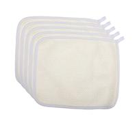FRCOLOR 5pcs Exfoliating Washcloth Bath Scrub Towels 22x26cm Nylon Deep Cleansing Body Shower Towels for Men and Women Bathing Spa