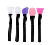 FRCOLOR 5pcs Face Mask Brush Set Silicone Mask Applicator Tools for Skincare Pink Beauty Brush Professional Home Use