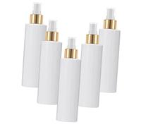 FRCOLOR 5pcs Face Mist Spray Bottle White Pet Empty Refillable Bottles Portable Fine Mist Sprayer for Perfumes Essential Oils