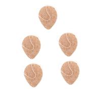 FRCOLOR 5pcs Facial Cleaning Sponge Exfoliating Deep Cleanser for Skin Types Gentle Face Washing Tool Powerful Dust Removal Pack of Mixed Walnut Seed Sponges