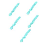 FRCOLOR 5pcs Fluorescent Hair Scrunchies for Women Glowing Braids Hair Extensions Unique Accessories