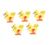 FRCOLOR 5Pcs Funny Wind Up Jumping Chicken Creative Clockwork Chickens for Compact Safe Design for Parties Decorations Fun Interactive for Boys