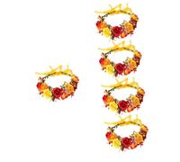 FRCOLOR 5pcs Girls Hairband Flower Headband Bridal Wreath Photo Shoot Accessory Light Comfortable