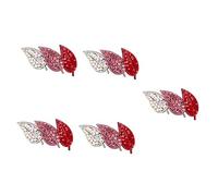 FRCOLOR 5pcs Girl's Hairpin Crystal Clip Leaf Design Side Hair Clamp Fashionable Hair Styling Clip Perfect for Party Headdress