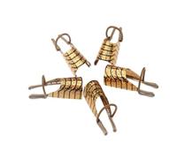 FRCOLOR 5pcs Golden Aluminum Nail Art Nail Extension Tool Soft Gel Full Cover Tips Forms Manicure Tips Polish
