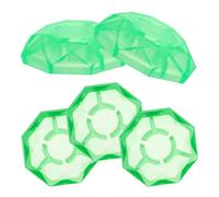 FRCOLOR 5pcs Guitar Effect Pedal Footswitch Toppers Durable Caps for Pins Easy Installation Fluorescent Green Diamond Shape for Instrument Supplies