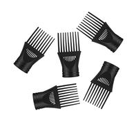 FRCOLOR 5pcs Hair Dryer Nozzle Comb Attachments Reusable Concentrator for Styling Heat-resistant Material Easy to Install Hairdryer Accessories for Smooth and