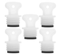 FRCOLOR 5pcs Hot Water Bottle Rubber Stopper Leakproof Plug Replacement Parts for Hot Water Bag Safety Cap Filler Plug