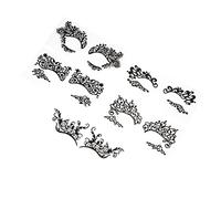 FRCOLOR 5pcs Masquerade Eye Eyeshadow Makeup Sticker Temporary Eyeliner Sticker for Carnival Party Eyeliner Design Random Style
