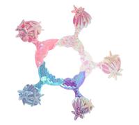 FRCOLOR 5pcs Mermaid Tail Hair Clips for Glittering Sequin Hair Accessories Secure Edge Snap Clips for Birthday Parties School Everyday Wear