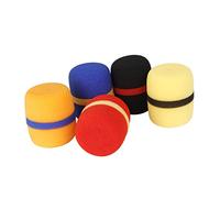 FRCOLOR 5pcs Mic Windproof Covers Sponge Microphone Protector Windshield Muff with Strong Adaptability and Wind Noise Reduction for Stage and Outdoor Use Random Color