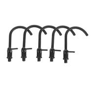 FRCOLOR 5pcs Mini Bath Tub Metal Tap Miniature Food for Dollhouse Miniature Bathroom Accessories Kit Kitchen Utensils Accessoires Dollhouse Accessory Faucet Black