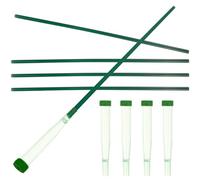 FRCOLOR 5pcs Plastic Flower Stem Water Tubes with Silicone Caps, Reusable Floral Water Containers for Fresh Flower Arrangements, Suitable for Orchids and DIY Floral Crafts