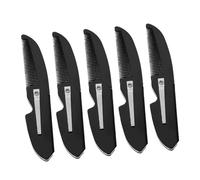FRCOLOR 5pcs Portable Folding Small Pocket Mustache Beard Comb Plastic Mens Beard Hair Combs for Men for Hair Styling