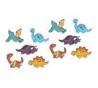 FRCOLOR 5pcs Set Cartoon Dinosaur Brooches Set Cute Enamel Pins for Clothing Bags and Hats DIY Accessories for Women Secure Buckle Backing for Easy Wear and Removal