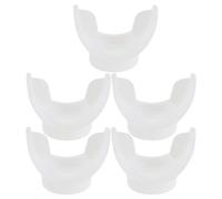 FRCOLOR 5pcs Silicone Snorkel Mouthpiece Covers for Lung Function Training Replacement Diving Regulator Mouthpiece for Swimming and Underwater Sports Comfortable Bite Grips