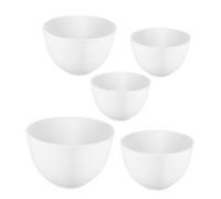 FRCOLOR 5pcs Small Silicone Mixing Bowls Set Facial Mask Bowls for Estheticians Spa Use DIY Mask Prep and Serve Non-stick Silicone for Kitchen and Skincare