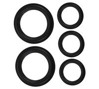 FRCOLOR 5pcs Speaker Surround Repair Tools Rubber Edge Repair Rings Speaker Edge Rings Rubber Surround Replacement Replacement Foam Black