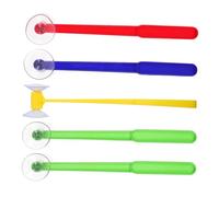 FRCOLOR 5pcs Suction Cup Hammer for Preschool Fine Motor Skills Development Letter Recognition Educational Game for Kindergarten Interactive Parent Learning in Mixed Colors