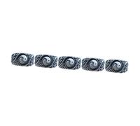 FRCOLOR 5pcs Taoism Copper Ring for Men and Women Statement Finger Ring Unique Chinese Jewelry present for Festivals and Special Occasions Cultural Style