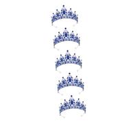 FRCOLOR 5pcs Tiara for Women Wedding Headpiece Rhinestones Crown Bridal Accessory