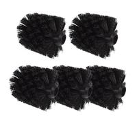 FRCOLOR 5pcs Toilet Brush Replacement Head round Toilet Brush Head Replacement Safe and Clean Plastic Pp Iron Household Cleaning Bathroom Cleaning Supplies