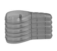 FRCOLOR 5pcs Travel Storage Box Hard Plastic Case with Secure Slot Design Portable Organizer for Mens Manual Shaving Gear Beard Grooming Tools Protector