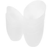 FRCOLOR 5pcs White Horseshoe Table Lamp Shades with Pe Material, Convenient to Install and Eye-Friendly Light Covers for Living Room and Office Use
