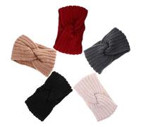 FRCOLOR 5Pcs Women Knitting Hairband Cozy Warm Crochet Ear Warmers for Daily Wear and Special Occasions Skin Friendly and Washable Knitted Wraps