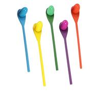 FRCOLOR 5Sets Balancing Game Sensory Integration Training Tool for Fun Family Activities Wooden Egg Spoon All Ages Random Color