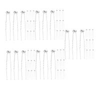 FRCOLOR 5sets Bridal Hair Pins Rhinestone Hair Forks for Wedding Bun Accessory 12pcs*5