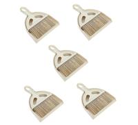 FRCOLOR 5sets Hard Bristle Cleaning Brush Dust Pan Brush Indoor Broom for Computer Car