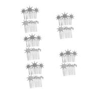 FRCOLOR 5sets Metal Wedding Hair Comb Bridal Rhinestone Hairpin Women Side Hair Combs Girls Accessory 2pcs*5