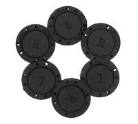 FRCOLOR 6 Pairs Magnetic Buttons for Sewing Black Round Snap Fasteners for Clothing DIY Sweaters Jackets Hats Windbreakers Backpacks Strong Magnetism Easy to Use