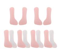 FRCOLOR 6 Pairs Non-Slip High Heel Insole Pads for Women’s Sandals and High Heels, Adhesive 3/4 Forefoot Cushion Inserts with Breathable Latex and Pu Material, Comfortable Pink Soft