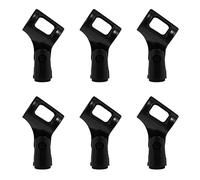 FRCOLOR 6 Pcs H Shaped Microphone Clips for Handheld and Wireless Microphones Durable Plastic Support Convenient Installation