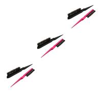 FRCOLOR 6 pcs Pig Bristle Hair Comb with Pointed Tail and Wide Teeth for Home and Salon Use Long Handle Scalp Stimulating Wide Tooth Comb for Wavy and Curly Hair Random Color