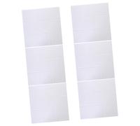 FRCOLOR 6 pcs White Sound Absorbing Wall Panels Acoustic Noise Cancelling Felt Tiles for Home Office Classroom Easy to Install Soundproof Insulation Blocks