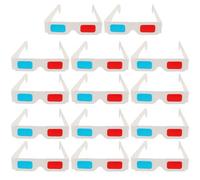 FRCOLOR 60 Pcs Anaglyph 3D Glasses Red Blue Paper Frame for Home Theatre Movie Viewing Classroom Party Use