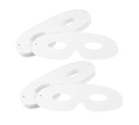 FRCOLOR 60 Sets Blank DIY White Paper Masks for Masquerade Halloween and Party Crafts Lightweight Breathable Design for Creative Freedom and Artistic Expression