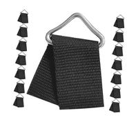 FRCOLOR 60 Sets Heavy Duty Trampoline Triangle Rings V-rings for Webbing Mat Repair and Replacement Weather Resistant Metal Buckles with Easy Installation for Trampoline Maintenance