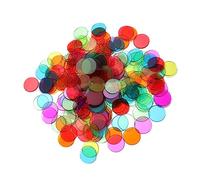 FRCOLOR 600pcs Bingo Chips for Learning Math Counting Counters for Games Sorting and Educational Activities Includes Each of Blue Red Yellow Green Purple and Orange