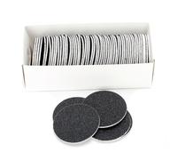 FRCOLOR 60Pcs Black Sandpaper Discs for Electric Foot File, Self-Adhesive Replacement Pads for Callus Remover, Hard Skin Removal, 100 Grit