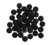 FRCOLOR 60pcs Filter Balls Biochemical Balls Aquarium Bio Aquarium Filter Media Bio Hot Tub Fish Media Pool Filtration Pond Black Abs