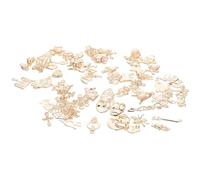 FRCOLOR 60pcs Halloween Charms Multi-function Bracelet and Necklace Charms Alloy Material Golden Colour Mixed Style Accessories for DIY Jewelry Making and Daily Life Use