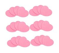 FRCOLOR 60pcs Heart Shape Compressed Facial Cleanser Wood Pulp Sponge for Face Wash Makeup Removal Cleansing Spa Exfoliating