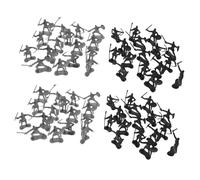 FRCOLOR 60Pcs Mini Medieval and Roman Soldier Models Set Soldiers with Detailed Artistry Army Figures for Historical Role Play and Collecting