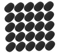 FRCOLOR 60pcs Mini Microphone Foam Covers High Density Mic Windscreen Caps for Lavalier Headset Mics Noise Reduction Protective Sponge for Clear Audio Recording and Live Events